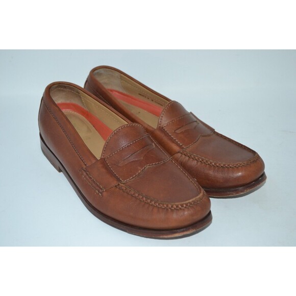 Cole Haan Pinch Grand C12760 Penny Loafers Men's 8 M Brown Leather Slip-On Shoes - Picture 1 of 10